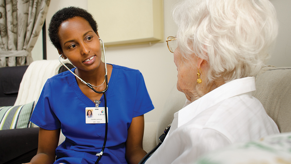 Nurse Daniella and resident