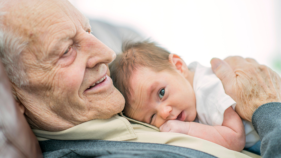 grandpa with baby