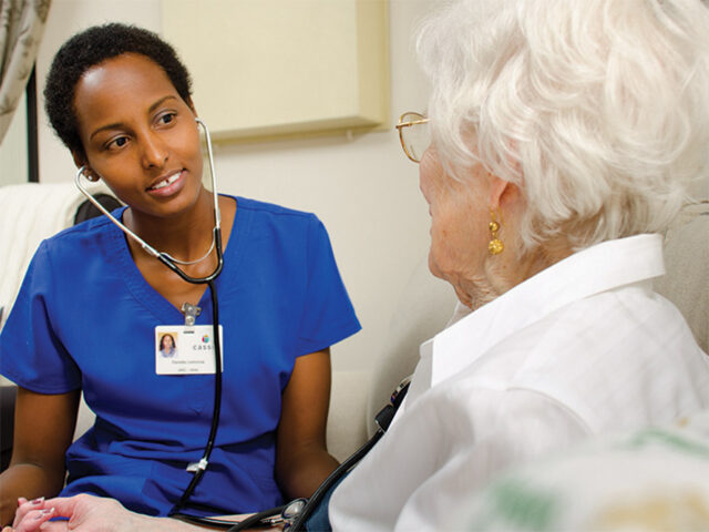 Nurse Daniella and resident